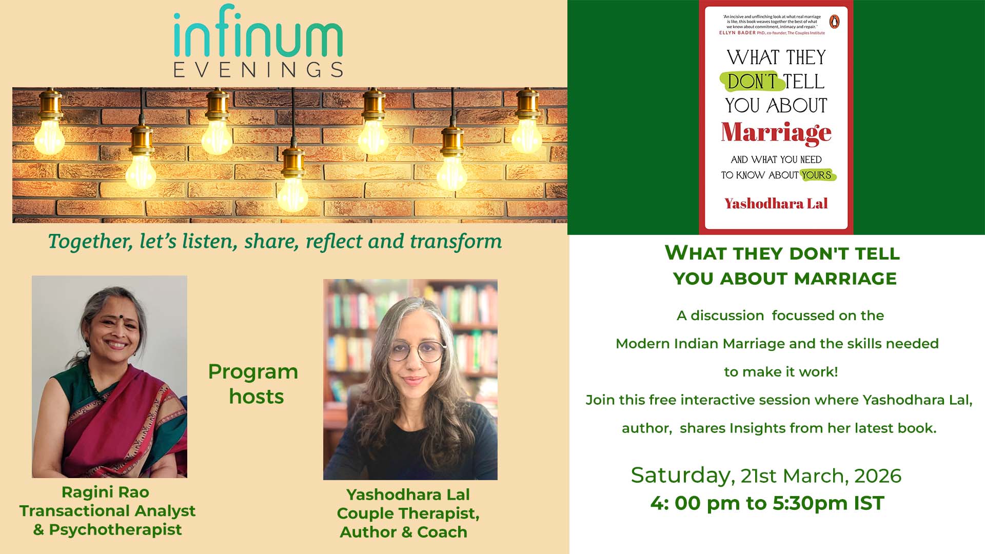 Infinum Evenings : What they don’t tell you about Marriage